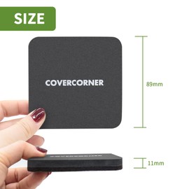 COVERCORNER Felt Furniture Sliders for Hardwood Floors 16 PCS - 3 1/2 inch Square Furniture Moving Slider – Heavy Duty Felt Movers Sliders Chair Legs Floors Protectors (for Hardwood Floors)-Brown