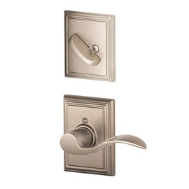 Schlage F59 ACC 619 ADD Addison Collection Accent Right-Handed Handleset Interior Lever, Satin Nickel (Interior Half Only)