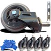 WakeTek Office Chair Caster, a Kind of Soft and Wear-Resistant