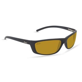 Hobie - Cabo Polarized Sunglasses - Outdoor Sunglasses with HydroClean Lenses for Men and Women - Sightmaster Plus Lenses/Satin Black Frame
