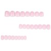 24PCS Press on Nails French Tip - Square False Nails
