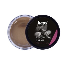Kaps Renovating Repair Cream For Smooth Leather Shoes Bags Seats, Scratch And Scuff Cover, Renovating Cream (139 - Middle Brown)