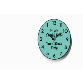 Reverse Wall Clock - If we could turn back time - Backwards running Time - Counterclockwise Wall Clock - Funny Gift Idea - RGB LED 5V Option