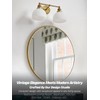Teqinchy 2-Light Gold Wall Sconces,Vintage Bathroom Wall Sconce Light with