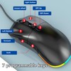 Wireless Mouse Dual Mode Programmable Keys RGB Backlit Adjustable DPI