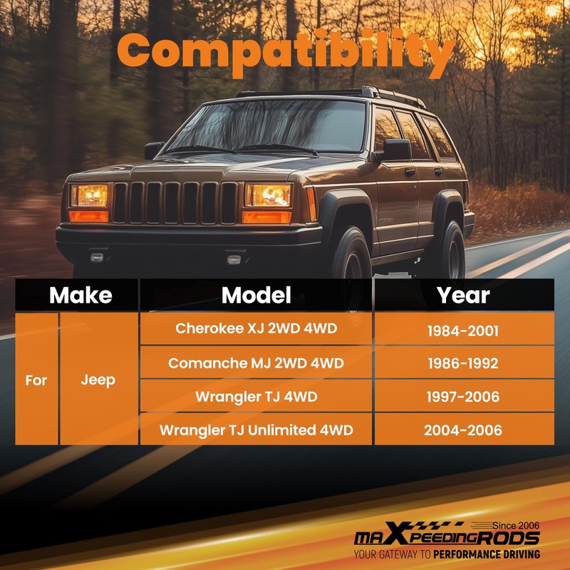 maXpeedingrods Fixed Lower Control Arms for Jeep Cherokee XJ Wrangler