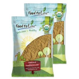 Food to Live - Organic Ginger Root Powder, 16 Pounds Non-GMO, Kosher, Bulk, Raw Ground Ginger Root, Flour, Sirtfood