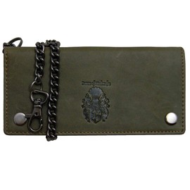 Baron of MALTZAHN Long Chain Purse Wallet BETTENCOURT from Olive-Brown Leather