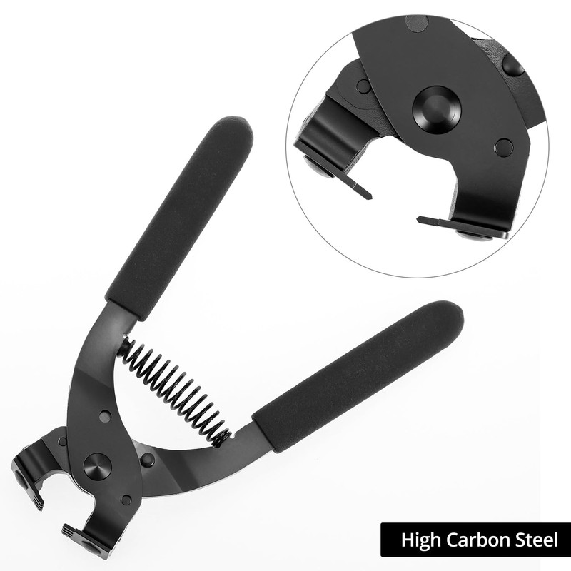 QWORK Leather Belt Hole Punch Tool Silent Pliers, 6.7" Leather