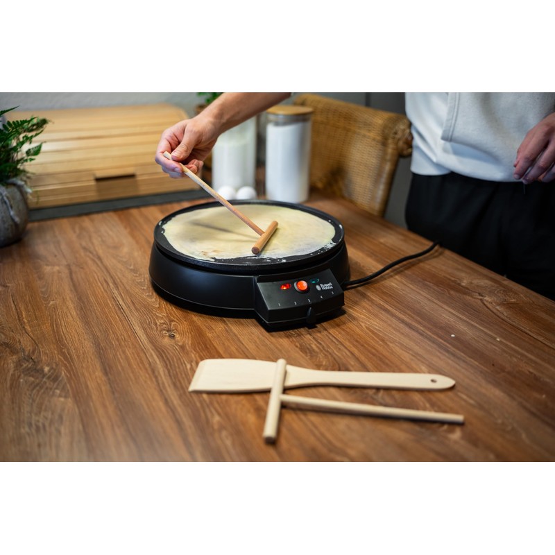 Chinchilla® Crêpes distributor and spatula set, practical kitchen aid for
