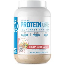 NutraOne ProteinOne Whey Protein Promueve la recuperación y desarrolla los músculos con un batido de proteínas en polvo para hombres y mujeres