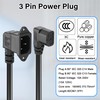 JSADZKJ 90 Degree IEC C13 to C14 Computer Extension Cable,Right