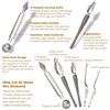 5 Pieces Culinary Drawing Decorating Spoon Set, Drizzle Spoons, Cooking