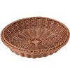 Nagao 01025024 Basket Washable Fruit Basket, Flat Type, Brown, 9.4
