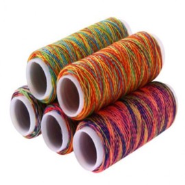 5-Color Rainbow Sewing Thread for Quilting & Embroidery SE00191 100ea