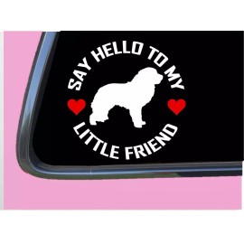 EZSTIK Great Pyrenees my Little Friend TP 1021 vinyl 6" Decal Sticker sheep guard dog