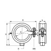 Walraven Bismat® 5000 2 in. Steel and EPDM Clamp CR3489058