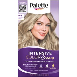 Palette Tinte para cabello color creme, rubio extra claro cenizo 9-1