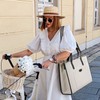 Missnine Laptop Tote Bag Canvas Laptop Bag 15.6 inch Work