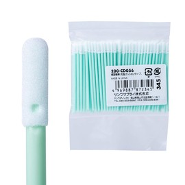 Sanwa Direct Precision Cotton Swabs Ultra-Fine Cotton Swabs 2mm Tip Round Tip Plastic 100-Piece Set Cleaning Cleaner 200-CD056