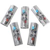 Navajo Turquoise Silver Lighter Case Cover With Red Coral and
