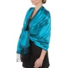 Sakkas Lightweight Two Tone Rose Floderal Design Pashmina Shawl /