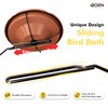 iBorn Bird Bath for Outside,Deck Mounted Bird Bath 12in,Bird Baths