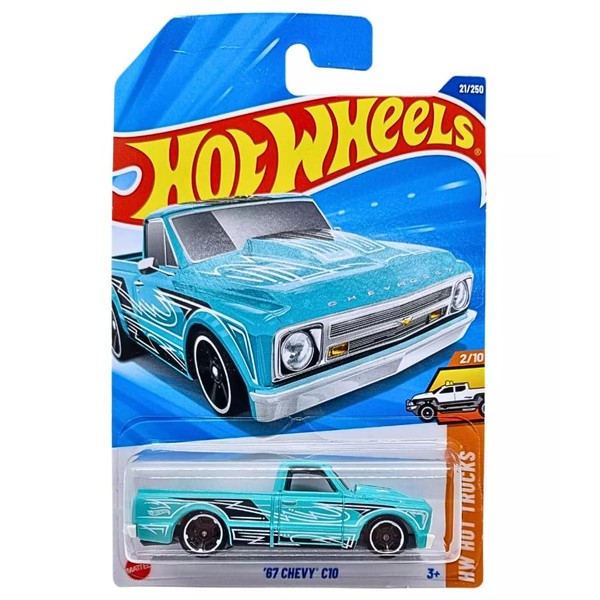 Hot Wheels 67 Chevy C10 Teal, HW Hot Trucks 2/10