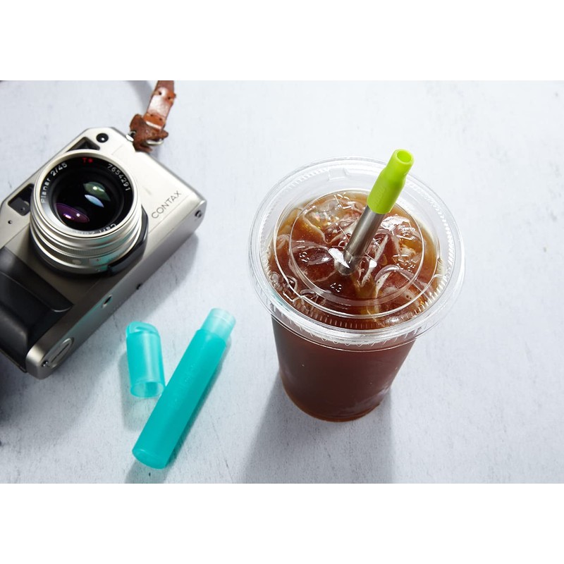 ZOKU Pocket Straws Teal Green