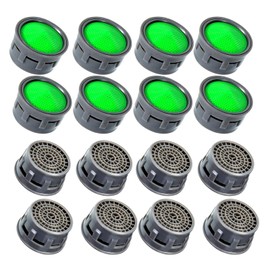 16 Pieces Faucet Aerators Faucet Flow Restrictor Replacement Parts Insert Aerator Water Tap Aerators for Bathroom or Kitchen
