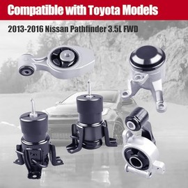 PATEWIN Engine Motor Mount & Torque Strut Mount Set Compatible with 2013-2018 Nissan Altima , 2016-2023 Nissan Maxima, 2017-2020 Nissan Pathfinder FWD V6-3.5