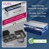 Bakken 8-Piece Stackable Bakeware Set - Ceramic Non-Stick Coating, Baking