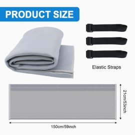 HUAREW Portable AC Hose Insulation Sleeve, Air Conditioner Hose Insulated Cover Wrap for 5" & 5.9" Diameter AC Exhaust Hoses Tube, with 3 Adjustable Straps