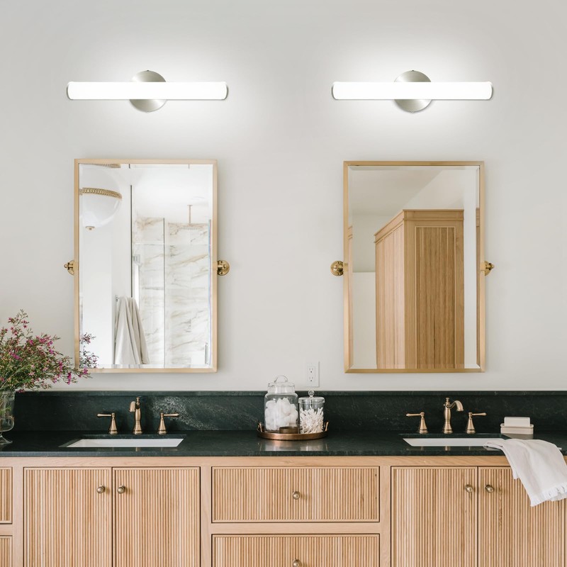 OOWOLF 2 Pack LED Vanity Light Bar for Bathroom, Dimmable