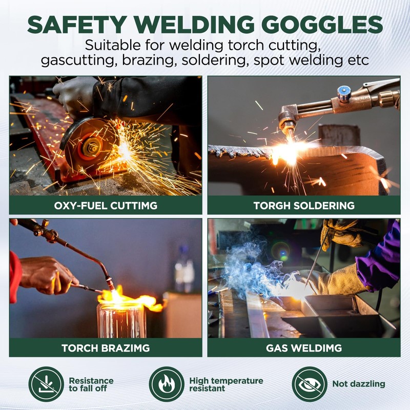 ​Dual Lens Welding Safety Glasses – ANSI Z87.1 Certified –