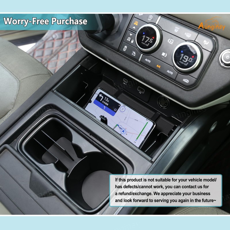 Aunginsy Center Console Organizer Tray Compatible with Land Rover Defender