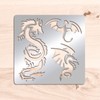 BENECREAT 1 Piece Stainless Steel Dragon Alloy Drawing Template Diary