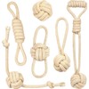 6-Pack Heavy-Duty Rope Dog Toys Natural Cotton Tug & Chew