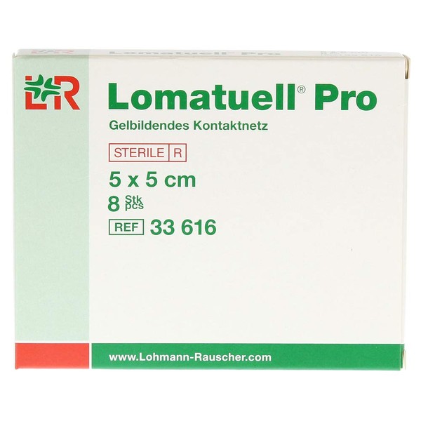 LOMATUELL Pro 5 x 5 cm Sterile Pack of 8