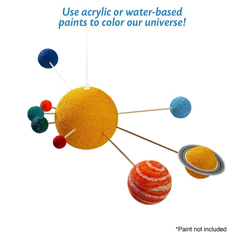 FloraCraft CraftFōM 18 Piece Solar System Kit White