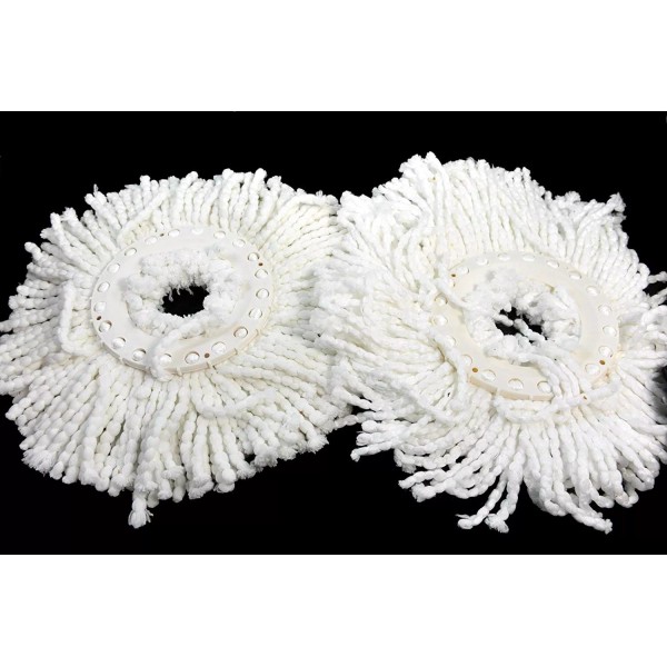 4pcs Replacement Microfiber Mop Head Refill 360° Spin Easy Cleaning