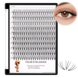 Bodermincer Large Tray 20D Cluster 0.07C,10 Lines,8-10-12-14mm Mixed,10-12-14-16mm Mixed,Natural Long Individual Flare Lashes Cluster False Eyelashes (10D 14-16-18-20mm Mixed)