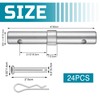 24 Pack Scaffolding Coupling Pin 1-1/4"OD x 9" l Heavy