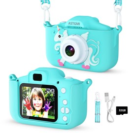 Children's Camera, 2.0 Inch Display Digital Camera, Gifts for 3 4 5 6 8 7 9 10 11 Years Boys and Girls, 1080P HD Anti-Drop Camera for Birthday Gift, Christmas Toy (Green)