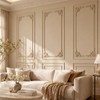 DoubleFill Wall Molding Kit Premade Molding Panel with Corner Accent,