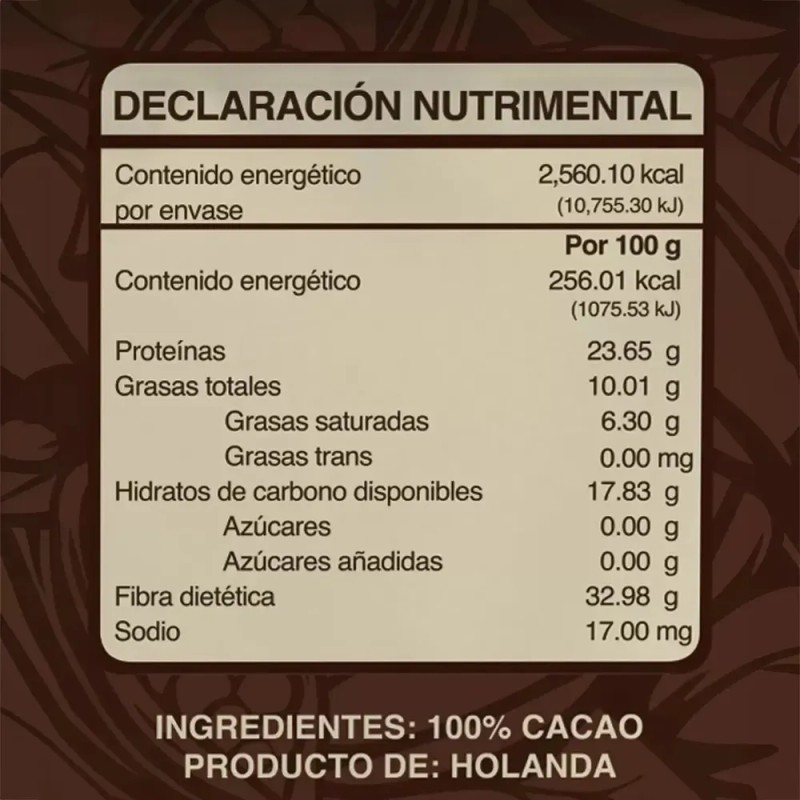 Cacao En Polvo Puro Abkkao De 1 Kg