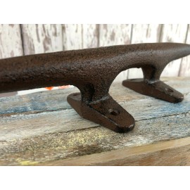 10" Large Cast Iron Cleat, Heavy Duty Working Cleat For Boat Dock, Commercial