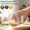 200Pack 16 oz Plastic Cups with Lids and Straws for