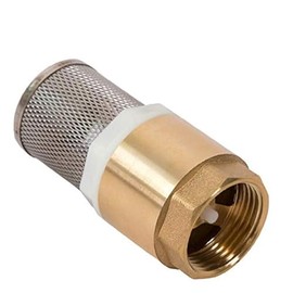 Foot Valve SENRISE 1" BSP Brass Check Valve Spring Non Return Check Valve Pump Inlet Filter Strainer for Pump (1PCS)