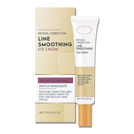 Retinol Correction Line Smoothing Eye Cream, Reduces Puffiness & Dark Circles Eye Cream Anti Wrinkle, 15g